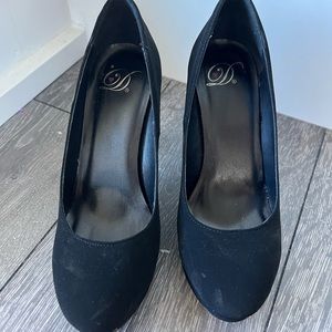 Black heels, size 6.5